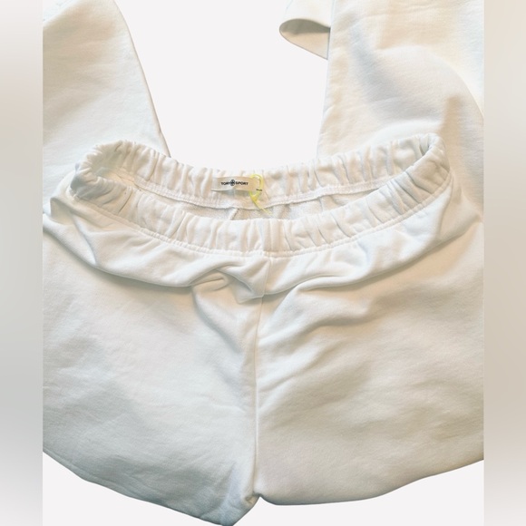 NWT Tory Burch Relaxed Heavy French Terry Crew and Jogger Set - Picture 7 of 13